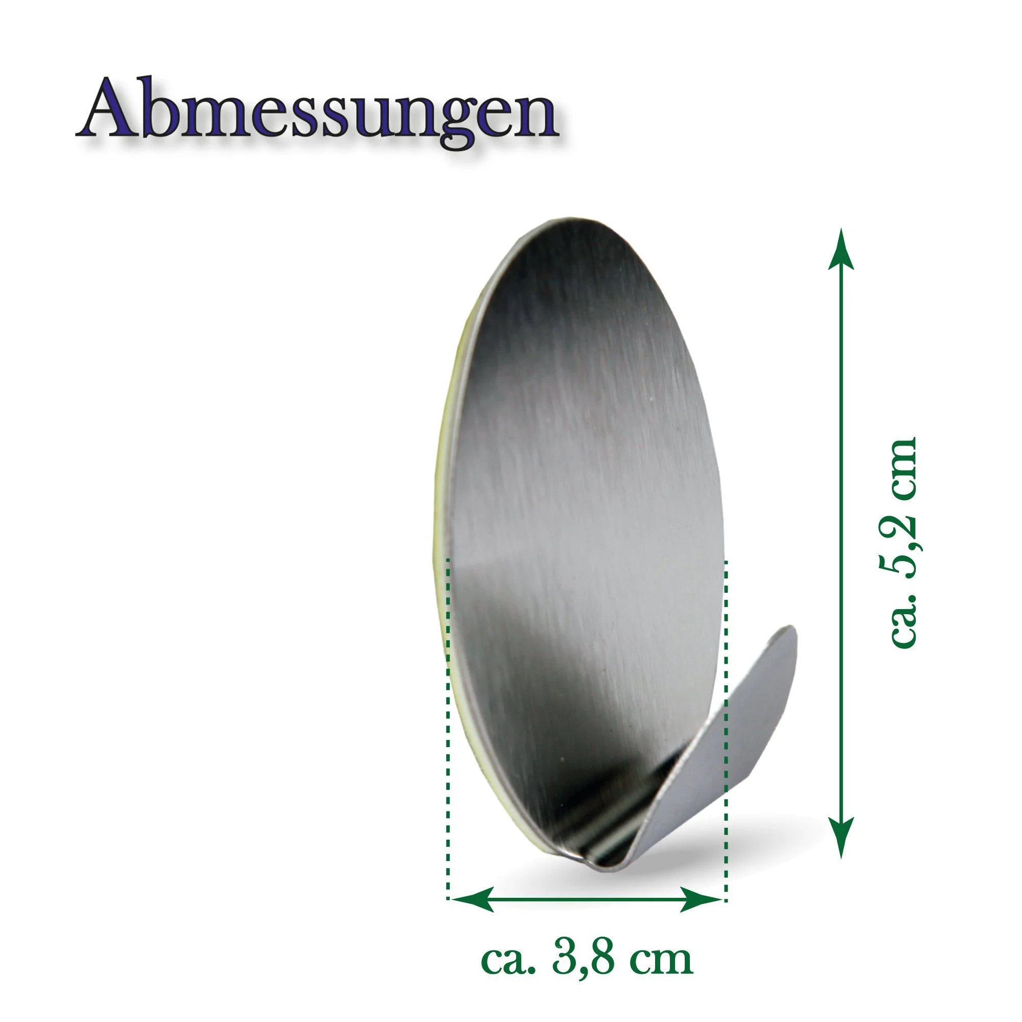BESTLIVINGS Wandhaken · Edelstahl selbstklebend · 4er-Set